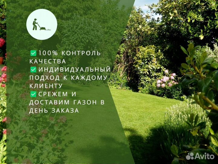 Укладка рулонного газона