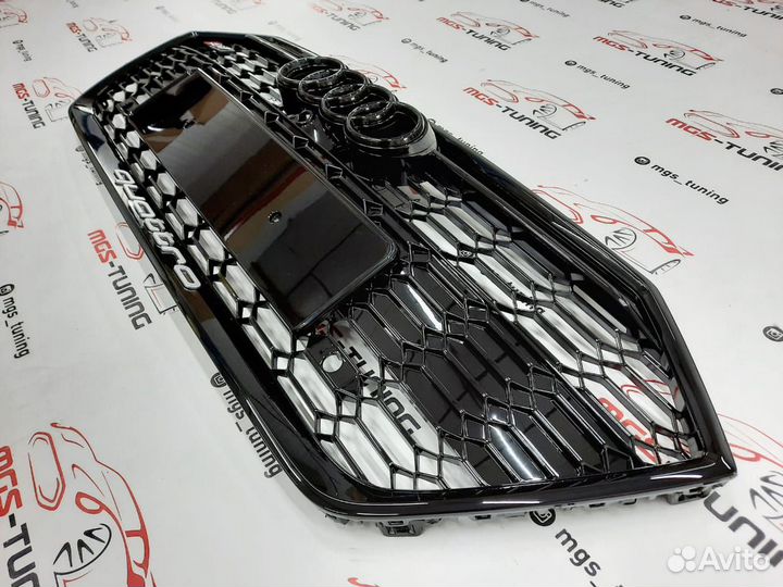 Решетка на Audi A7 в стиле RS7 17+ гг. дизайн 3