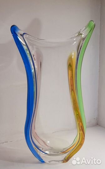 Ваза Цветное стекло СССР, Чехия