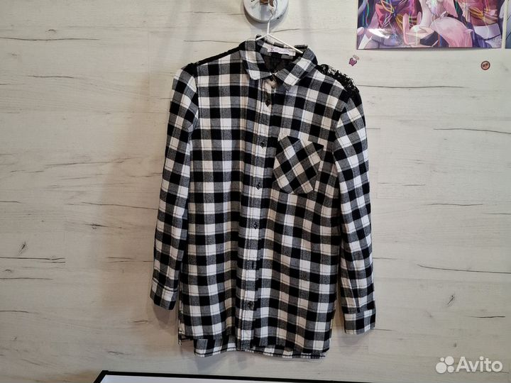 Рубашка клетчатая для девочки 164