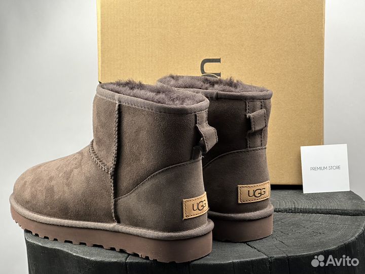 Угги UGG Classic Mini Chocolate натуральные