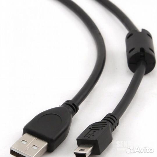 Кабель мини USB на USB 2.0 бу простые и с феритом