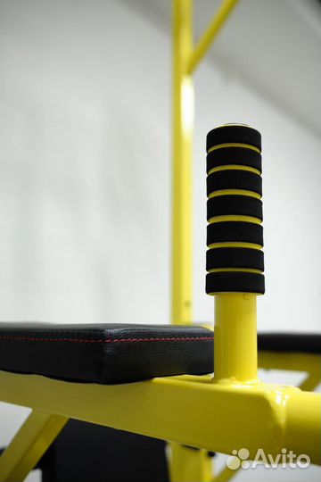 Турник 3 в 1 напольный желтый