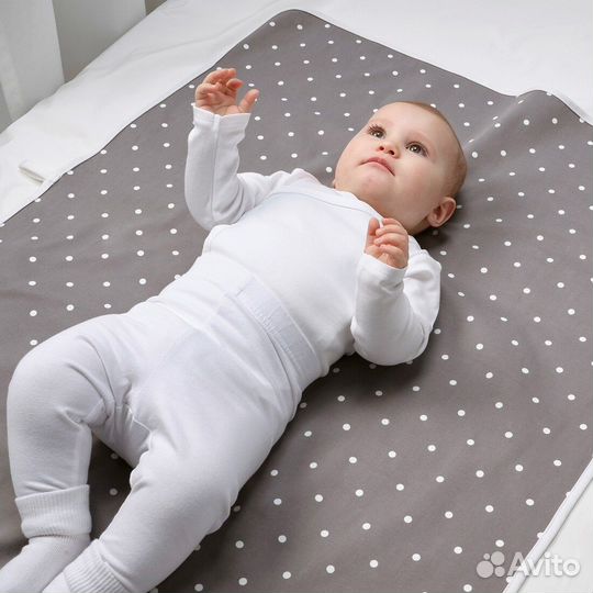 Пеленальная непромокаемая подстилка IKEA Лен