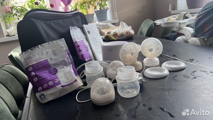 Молокоотсос avent электрический двойной