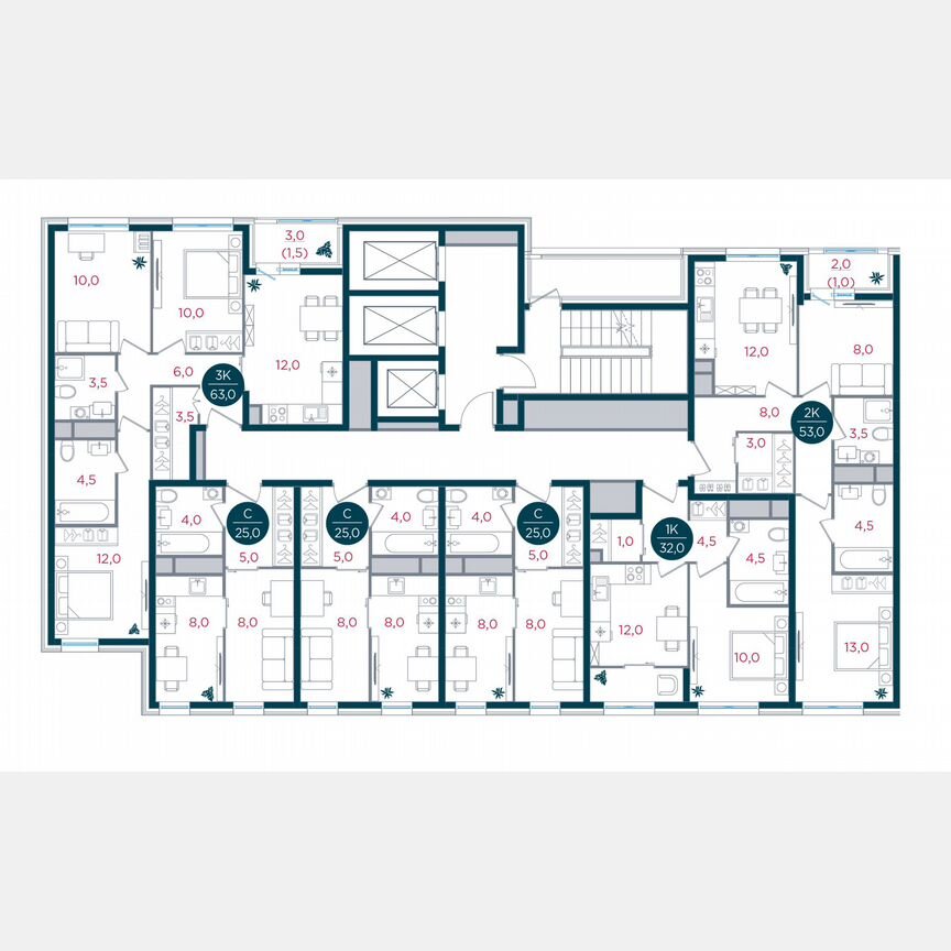 1-к. квартира, 32 м², 26/26 эт.