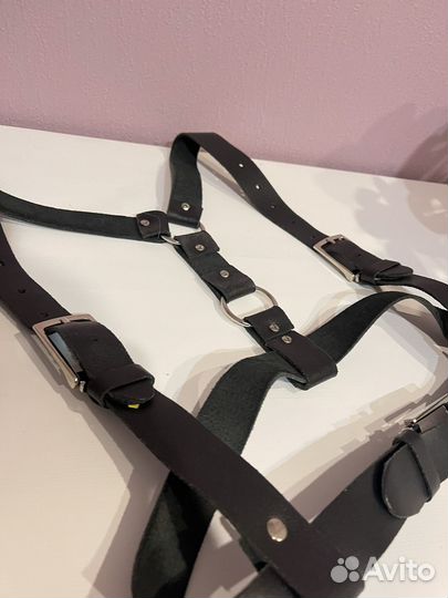 Портупея и маска натуральная кожа