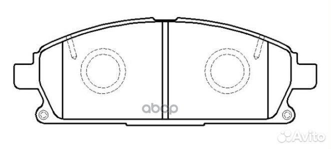 CKN-125 Колодки тормозные дисковые перед