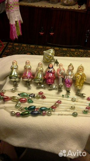 Новогодние игрушки, 50-60х годов