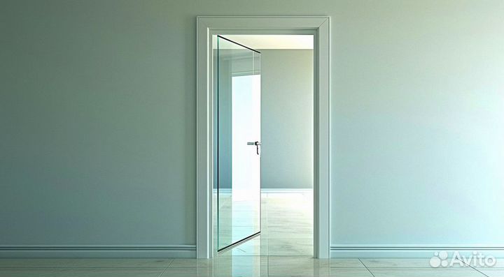Стеклянная дверь на заказ