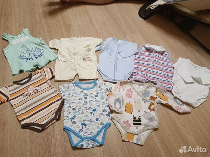 Боди, футболки. 3-6-9 мес. H&M, Lassie kids и др