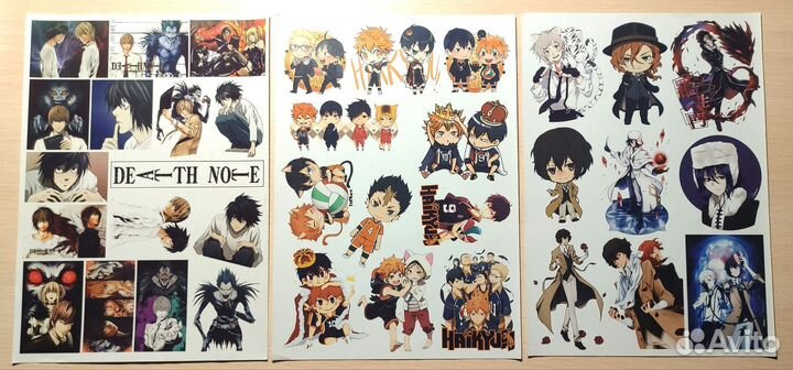 Наклейки аниме, геншин