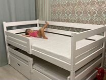 Детская кровать софа двух�ъярусная из массива сосны