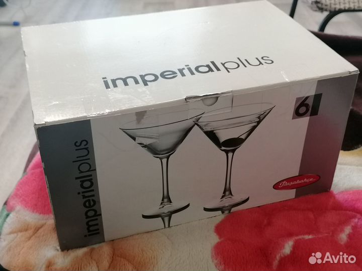 Коктейльные бокалы для мартини/фужеры, 6 штук