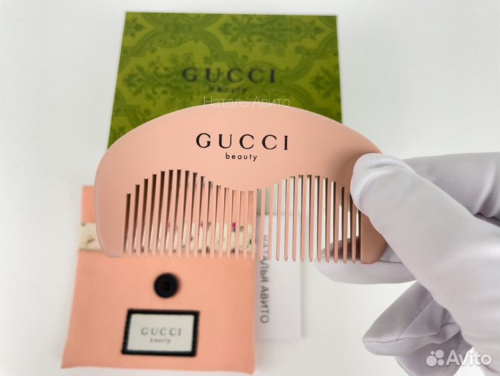 Расческа гребень Gucci для волос деревянная