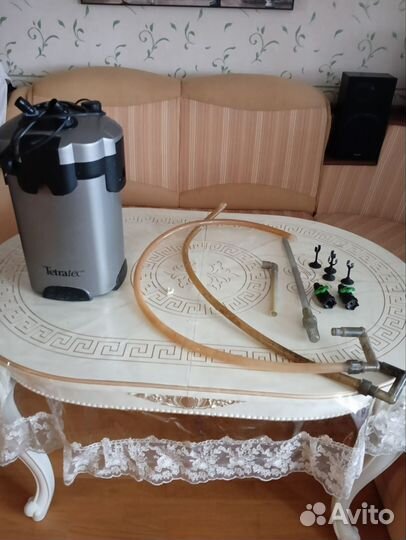 Аквариум и внешний фильтр Тетра 1200