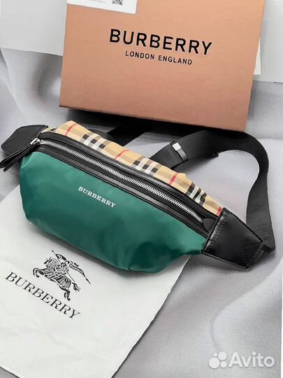 Барсетка Burberry — натуральная кожа, люкс