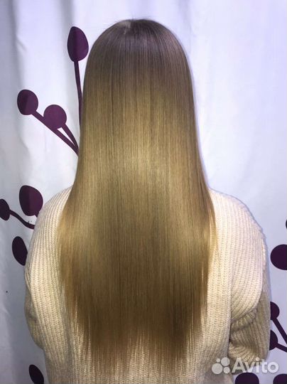 Кератиновое выпрямление волос