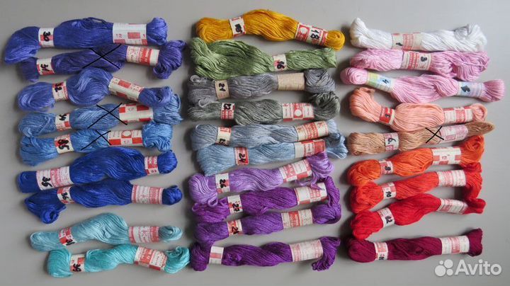 Нитки для вышивания, мулине, х/б
