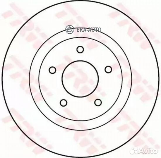 TRW DF4964 Диск тормозной передний nissan juke, qa