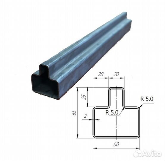 Откатные ворота 4х2 Т-профиль+автоматика Furniteh