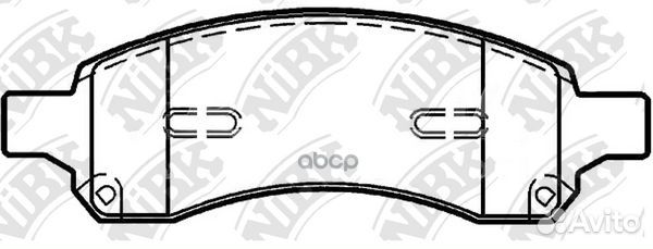 Колодки пер. chevrolet trail blazer 06 PN0517