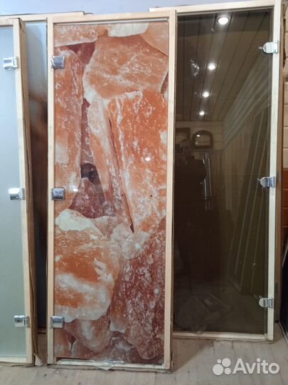 Двери для бани и сауны стеклянные