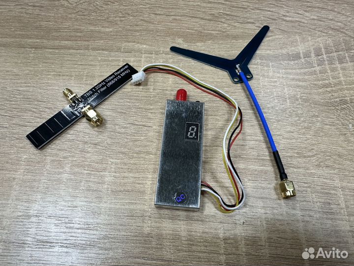 Видеопередатчик FPV 1.2 ггц, 1,5 Вт, антенна Matek