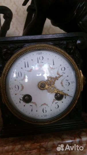 Часы каминные и касолеты Франция середина XIX века