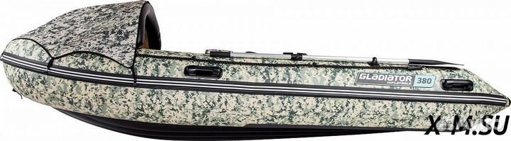 Надувная лодка gladiator E380PRO camo камуфляж