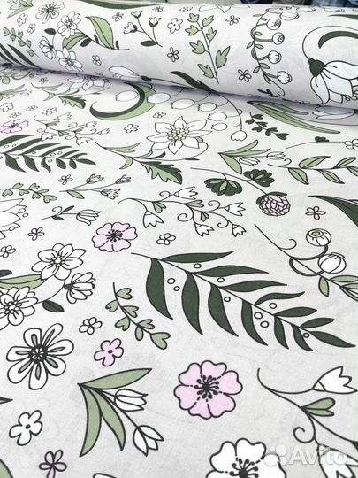 Бязь ширина 220см ткань на отрез Белье постельное