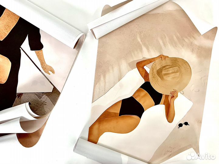 Постер Картина Девушка канва холст