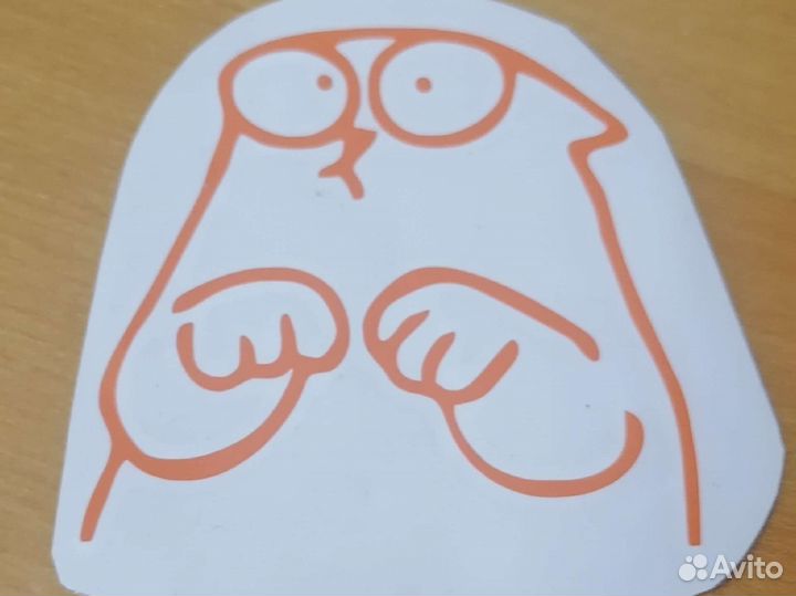 Наклейка кот саймон