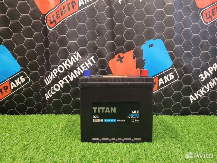 Аккумулятор titan classic asia 60 Ah