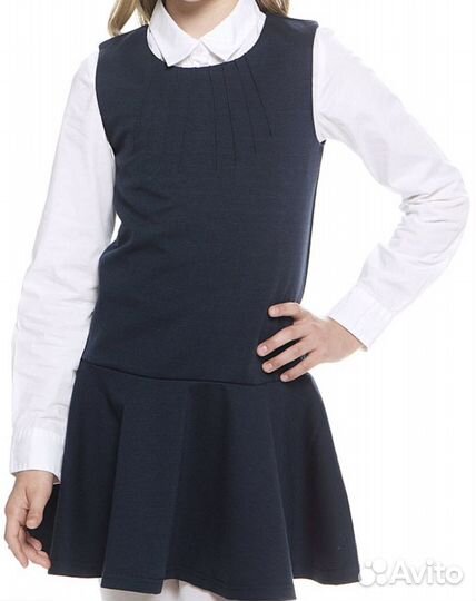 Сарафан школьный для девочки р 158