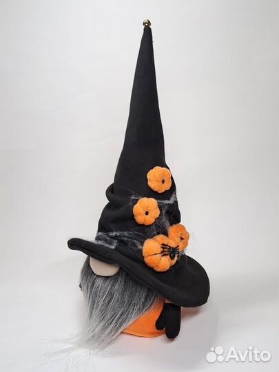 Гном Хеллоуин в колпаке 30 см