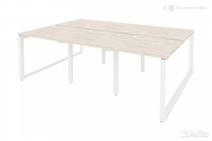 Стол-бенч двойной на О-образном м/к Onix O.MO-D.RS