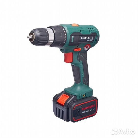 DC 24EI Акк.шуруповерт 24В, 2Ач, 34Нм Li-ion favou