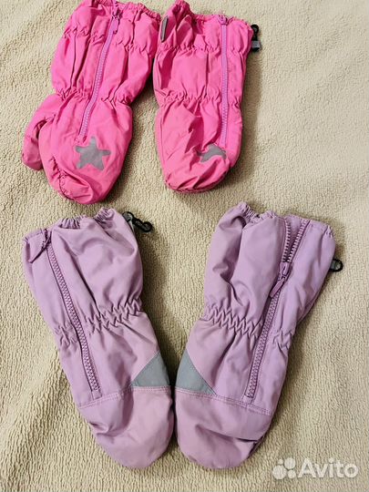 Варежки краги детские для девочек