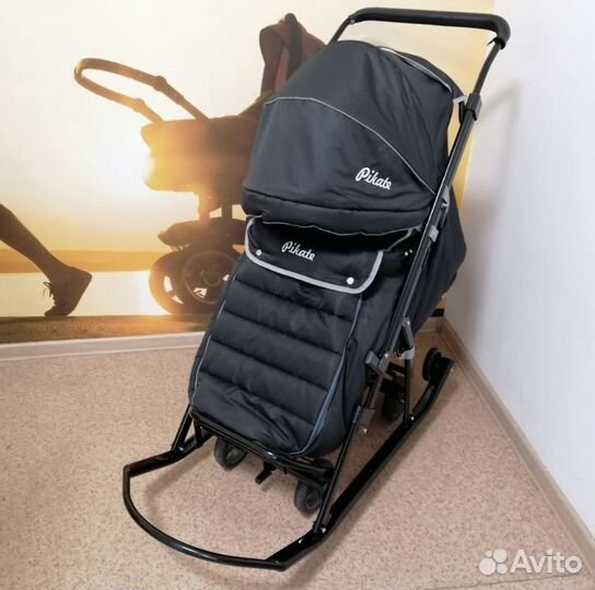 Санки коляска (новые) Pikate Nika Galaxy