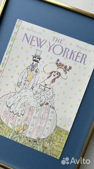 Ориг обложка в рамке The New Yorker 20 апреля 1987