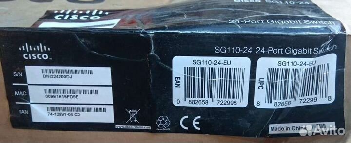 Коммутатор Cisco SG110-24/ D-link DES 1210-28