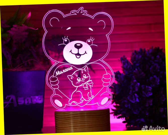 Детский светильник-ночник на подарок