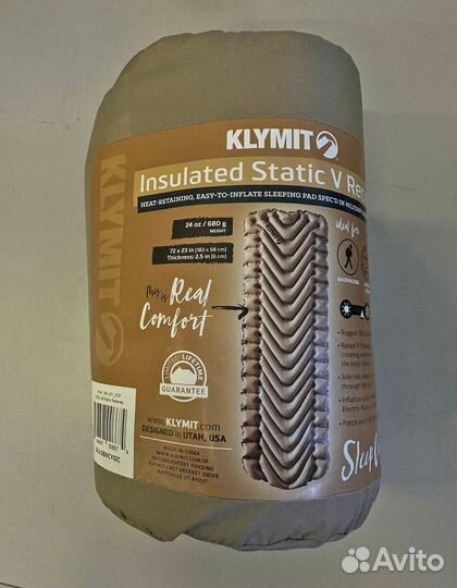 Надувной коврик klymit Insulated Static V Recon