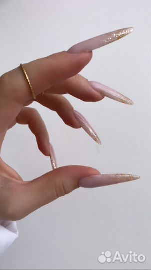 Наращивание ногтей. Маникюр с покрытием