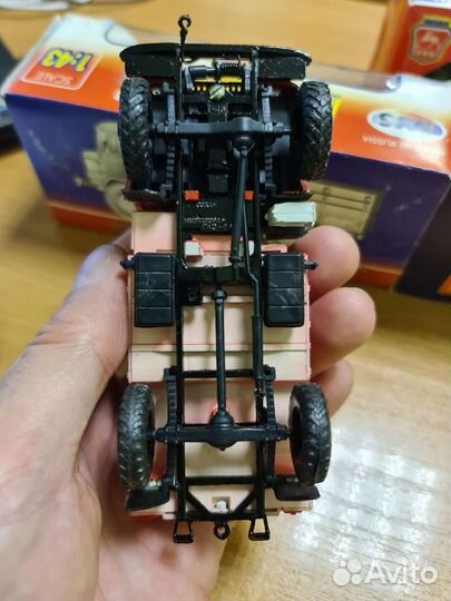 Модель грузовика 1:43 Газ 66 пож-ый с фурнитурой