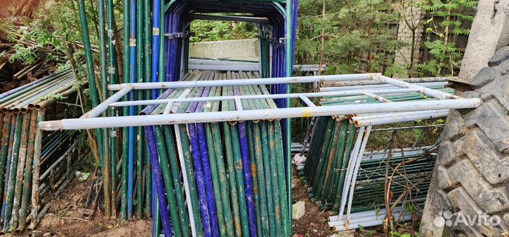 Леса строительные рамные. Аренда