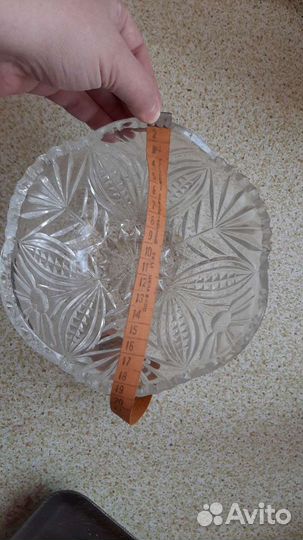 Ваза для фруктов хрусталь