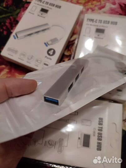 Переходник для Macbook разветвитель type-C TO USB