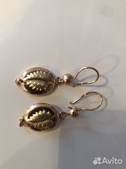 Золотые серьги